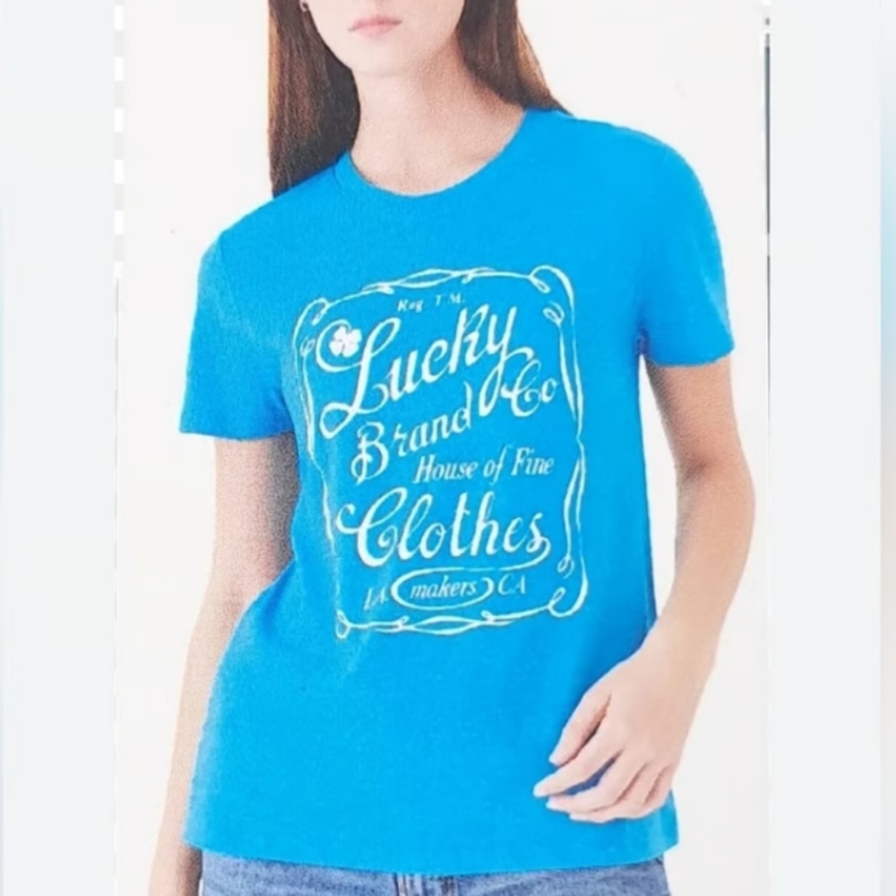 Lucky Brand Graphic Short Sleeve Tee Shirt